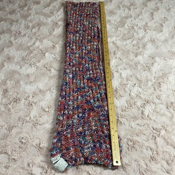 Lord & Taylor Scarf Multicolor Lightweight Wool & Acrylic Made in Italy 72"x8" - Picture 4 of 5